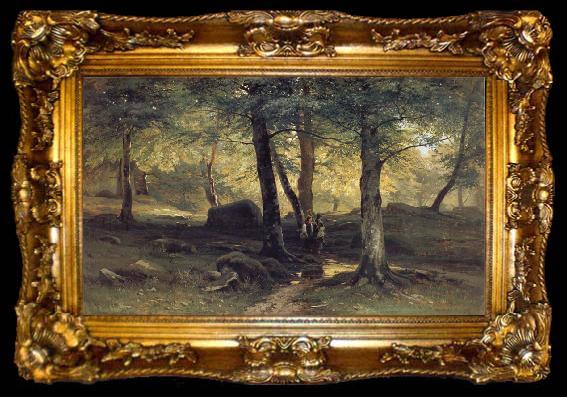 framed  Ivan Shishkin In the Bush, ta009-2